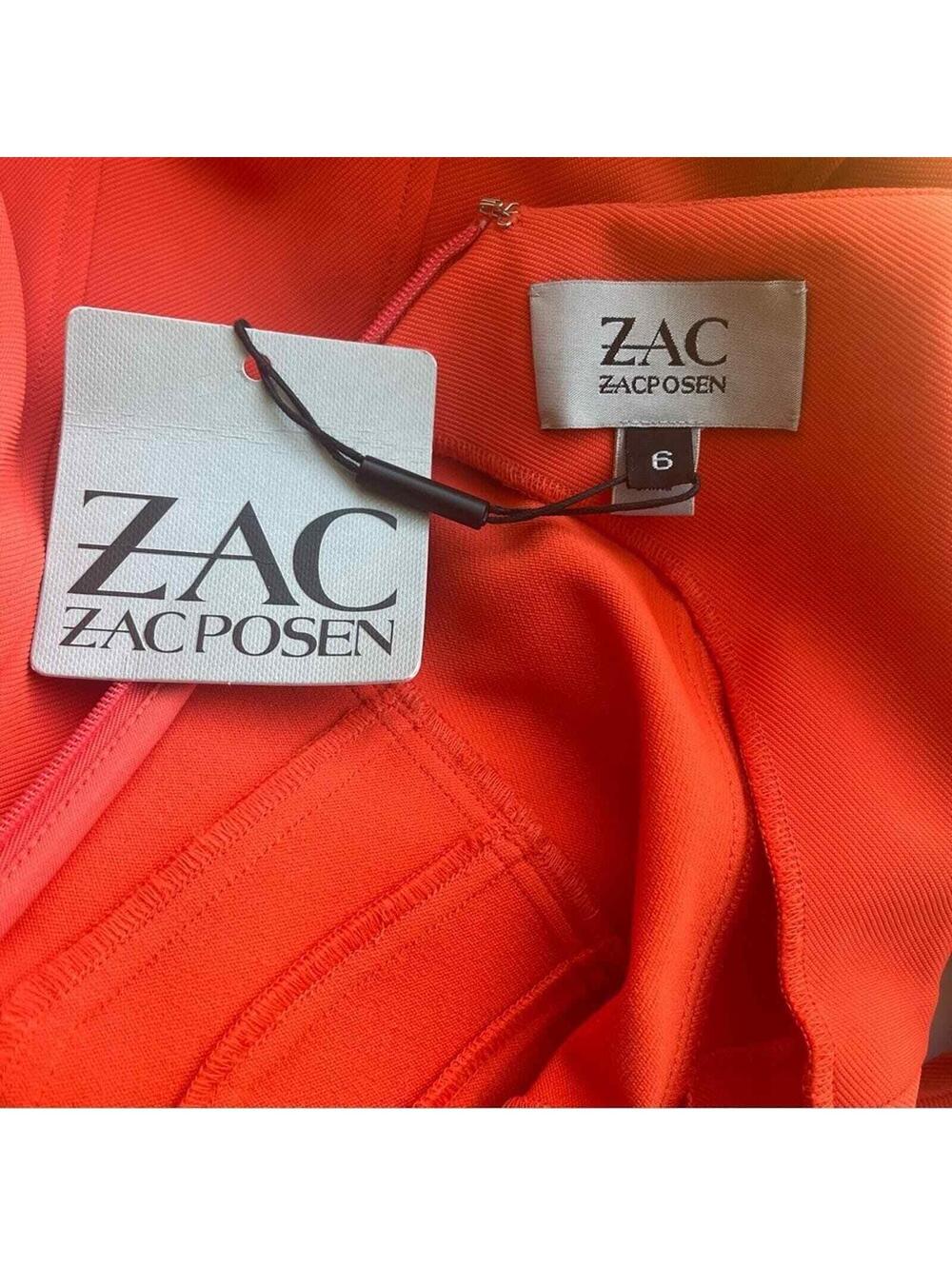 NWT Zac Posen Tangerine Sleeveless Fit and Flare Dress - Picture 3 of 4
